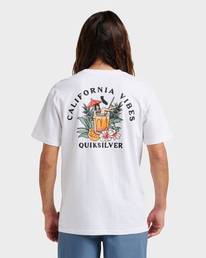 Ca California Vibes Classic T-shirt - White - Quick Silver