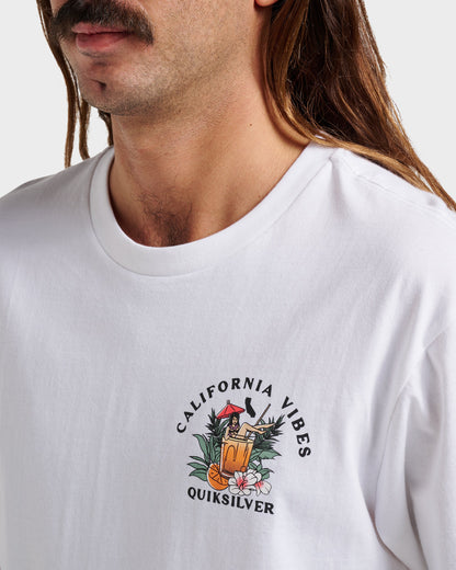 Ca California Vibes Classic T-shirt - White - Quick Silver