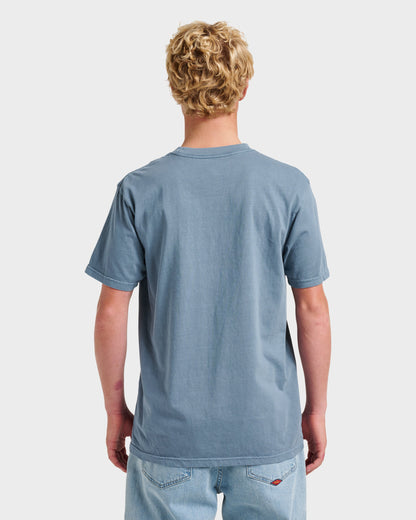 Saltwater Pocket Tee - China Blue - Quick Silver