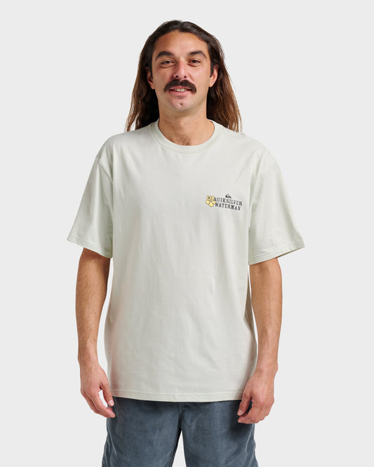 Waterman Aloha Sunset Classic T-shirt - Smoke - Quick Silver