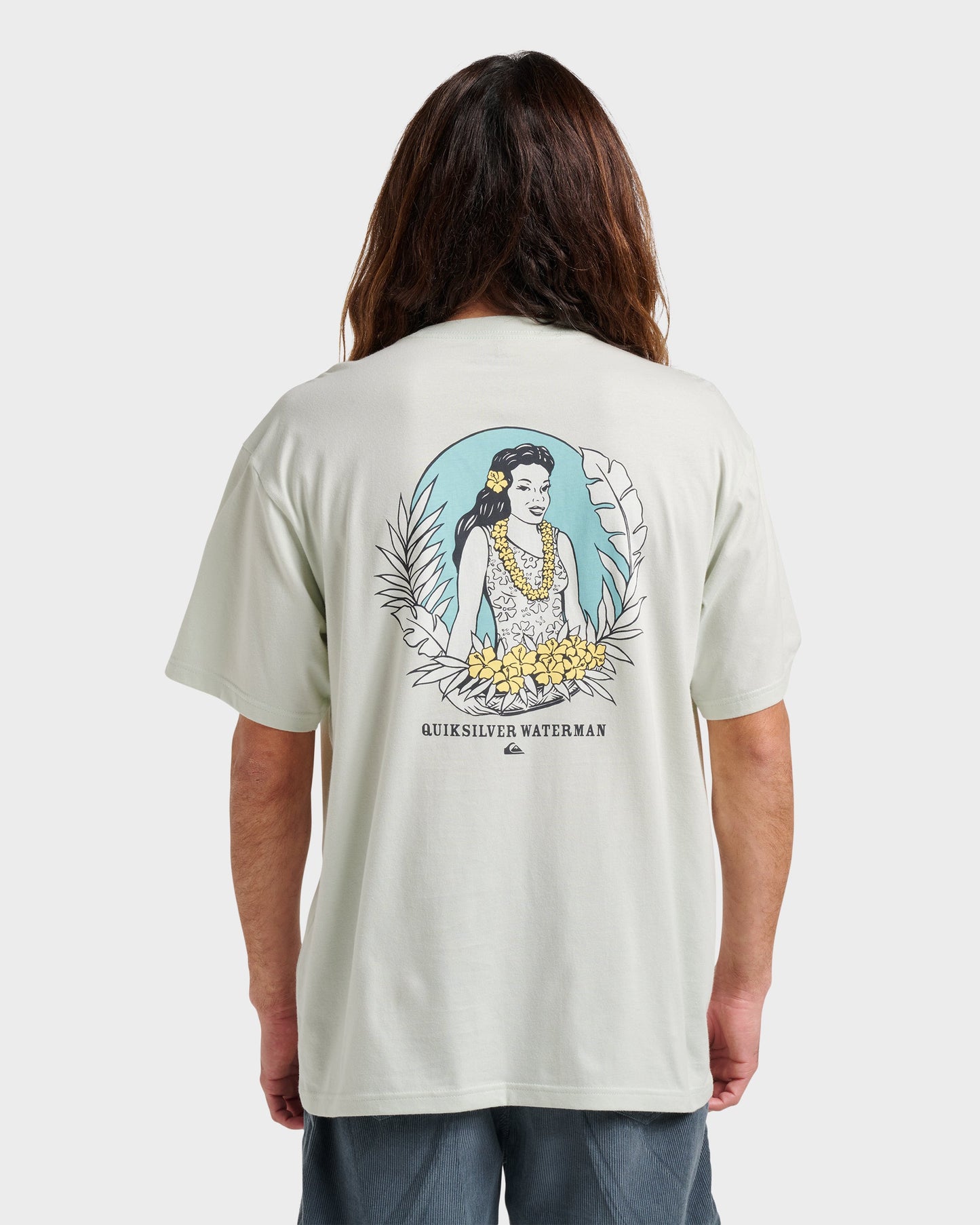 Waterman Aloha Sunset Classic T-shirt - Smoke - Quick Silver