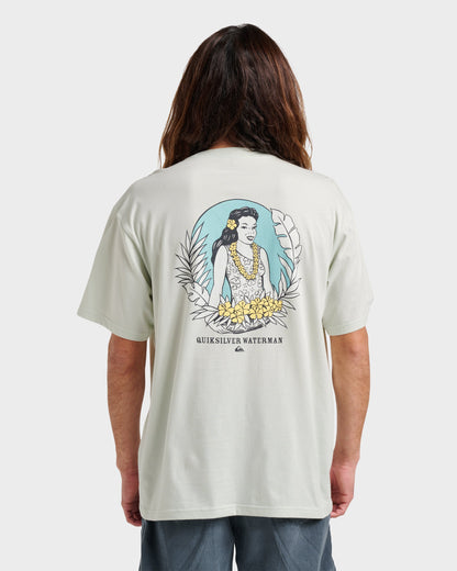 Waterman Aloha Sunset Classic T-shirt - Smoke - Quick Silver