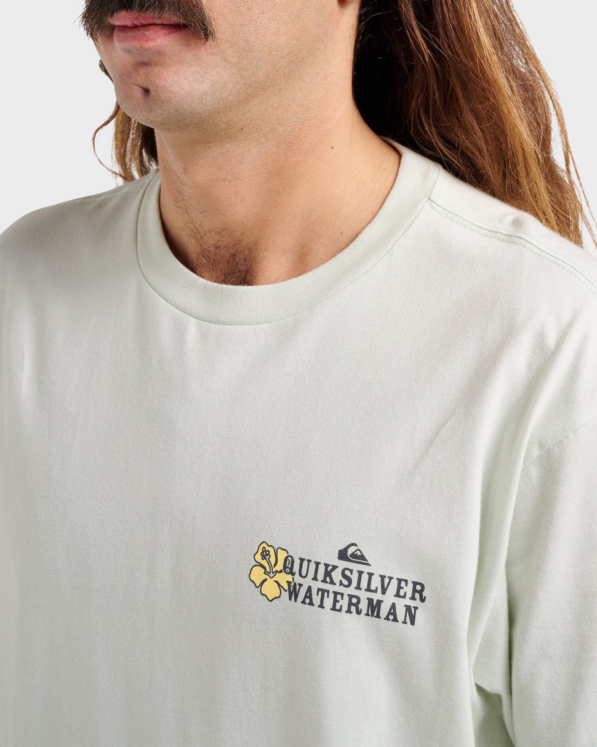Waterman Aloha Sunset Classic T-shirt - Smoke - Quick Silver