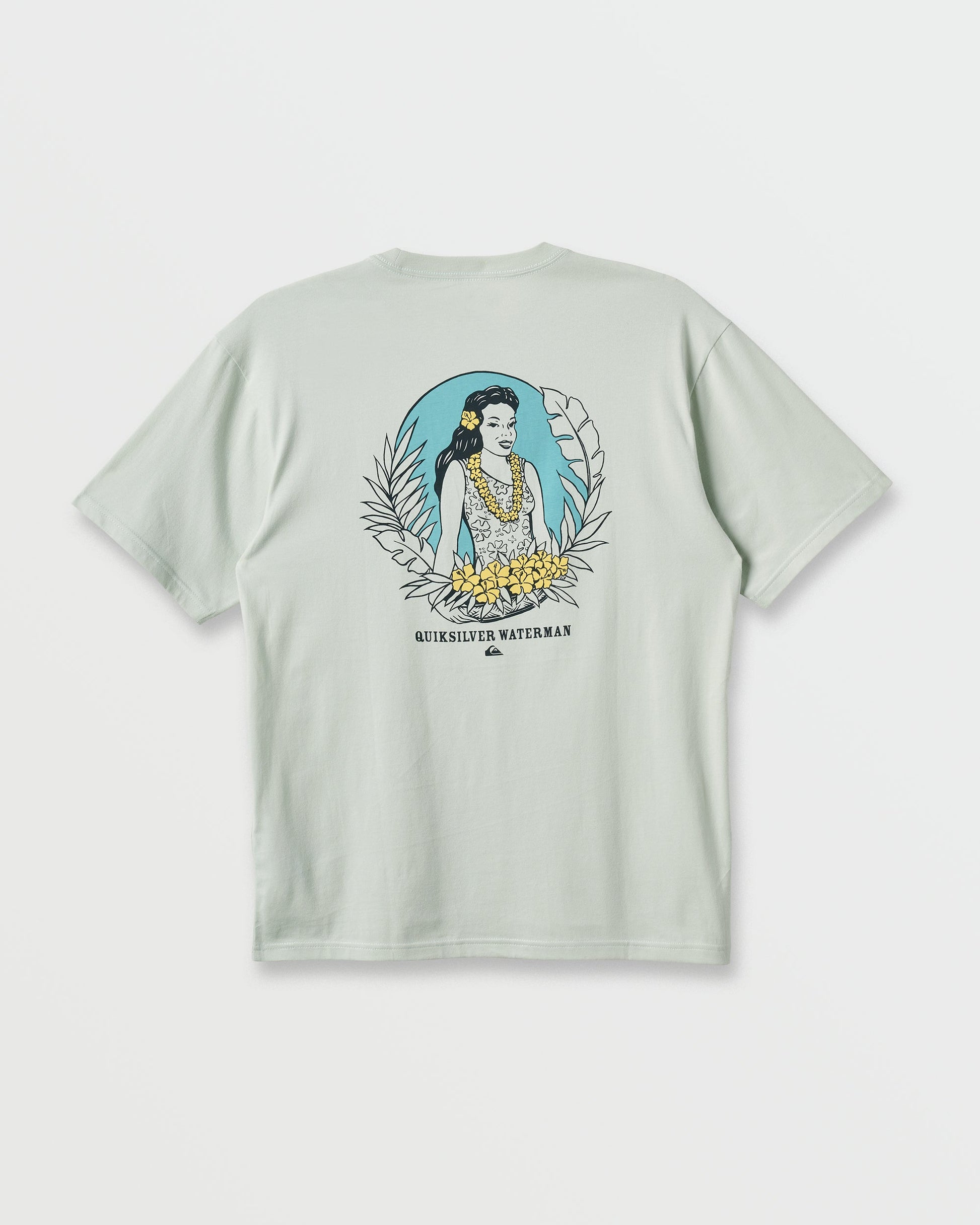 Waterman Aloha Sunset Classic T-shirt - Smoke - Quick Silver