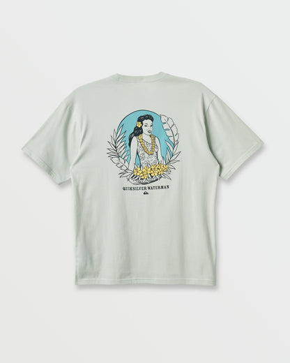 Waterman Aloha Sunset Classic T-shirt - Smoke - Quick Silver