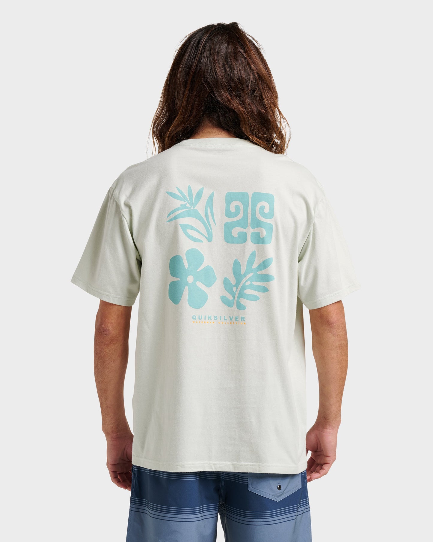 Waterman Back Band Classic T-shirt - Smoke - Quick Silver