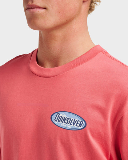 Cresent Speed Classic T-shirt - Mineral Red - Quick Silver