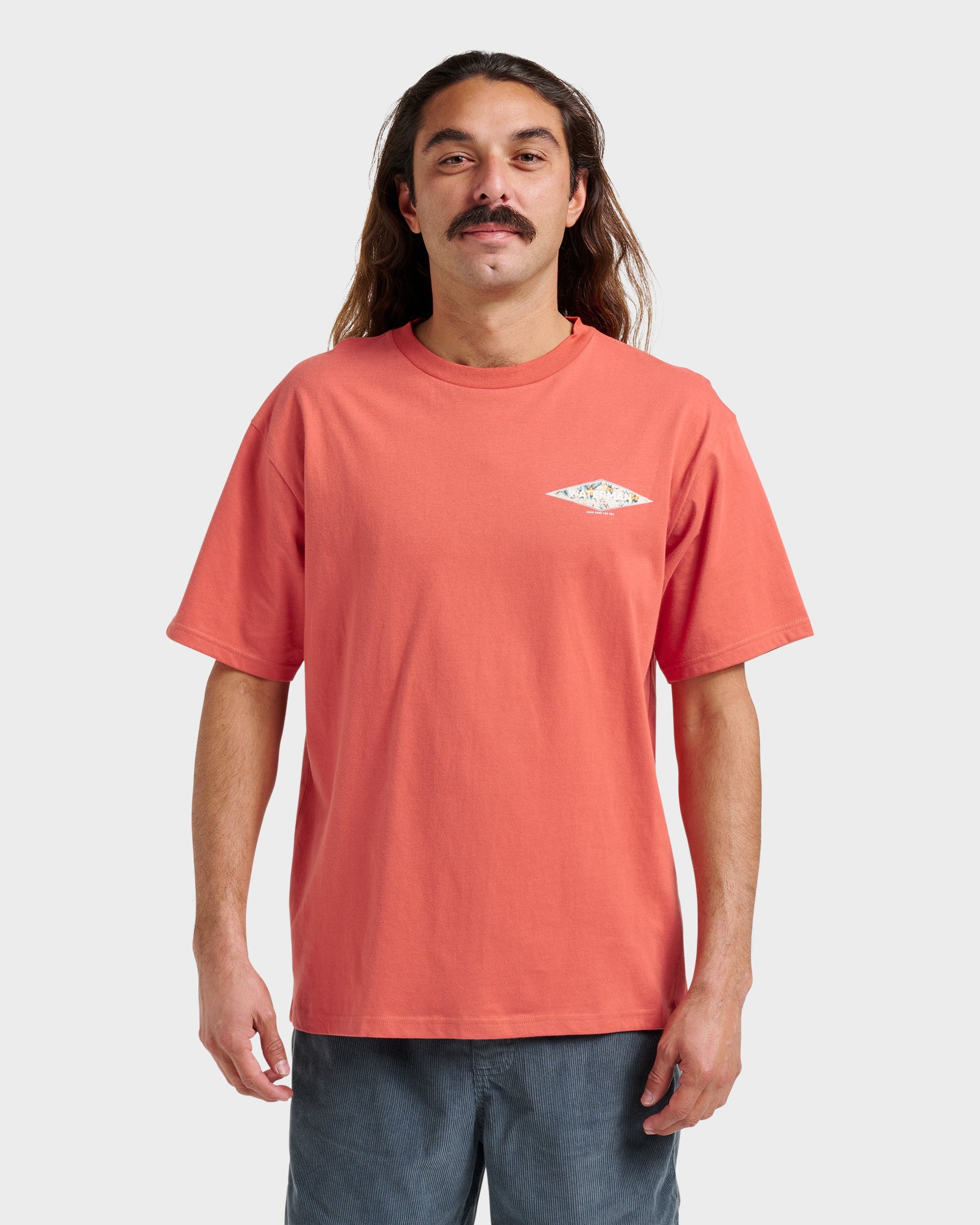 Waterman Diamond Classic T-shirt - Hot Sauce - Quick Silver