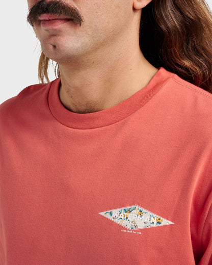 Waterman Diamond Classic T-shirt - Hot Sauce - Quick Silver