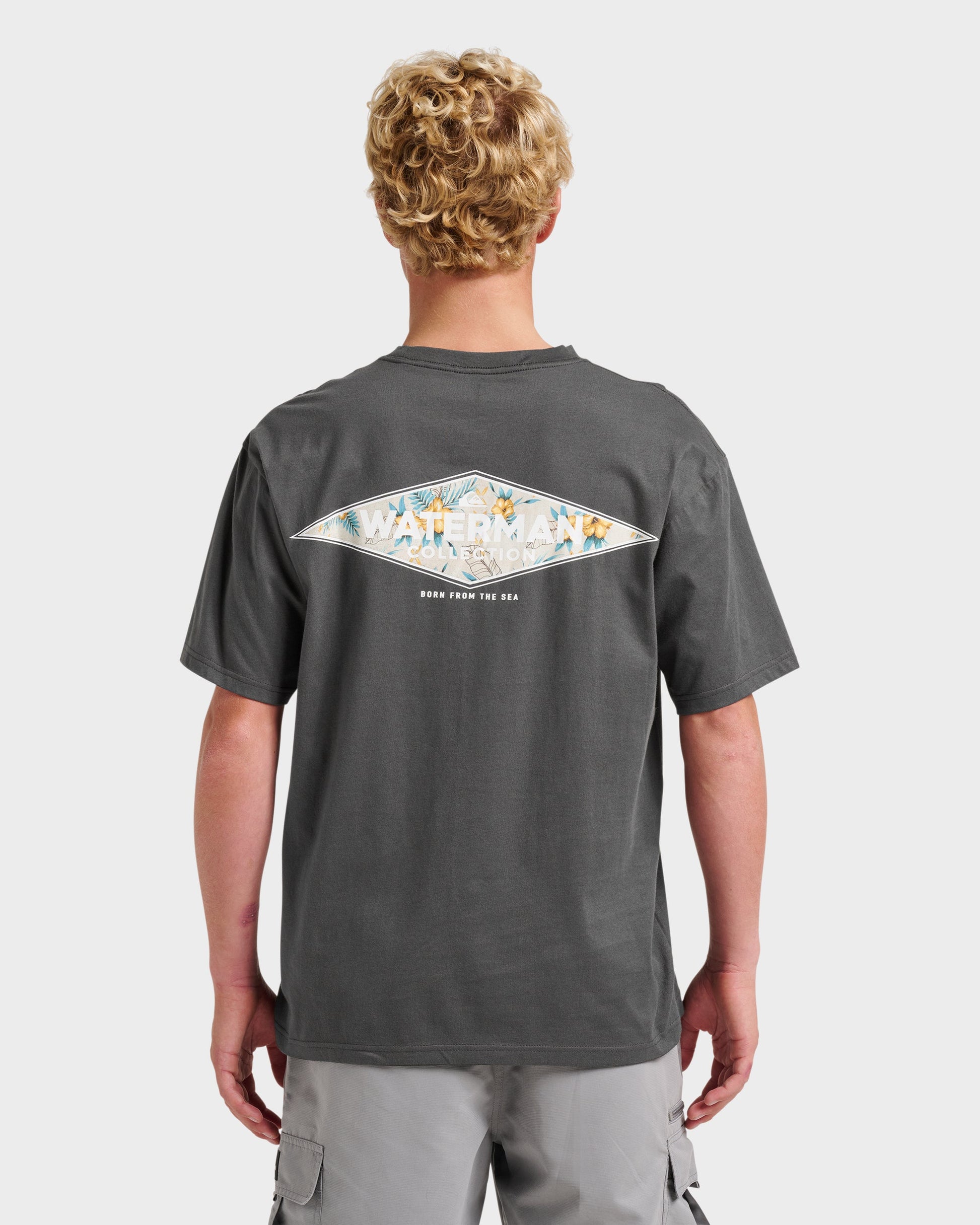 Waterman Diamond Classic T-shirt - Phantom - Quick Silver