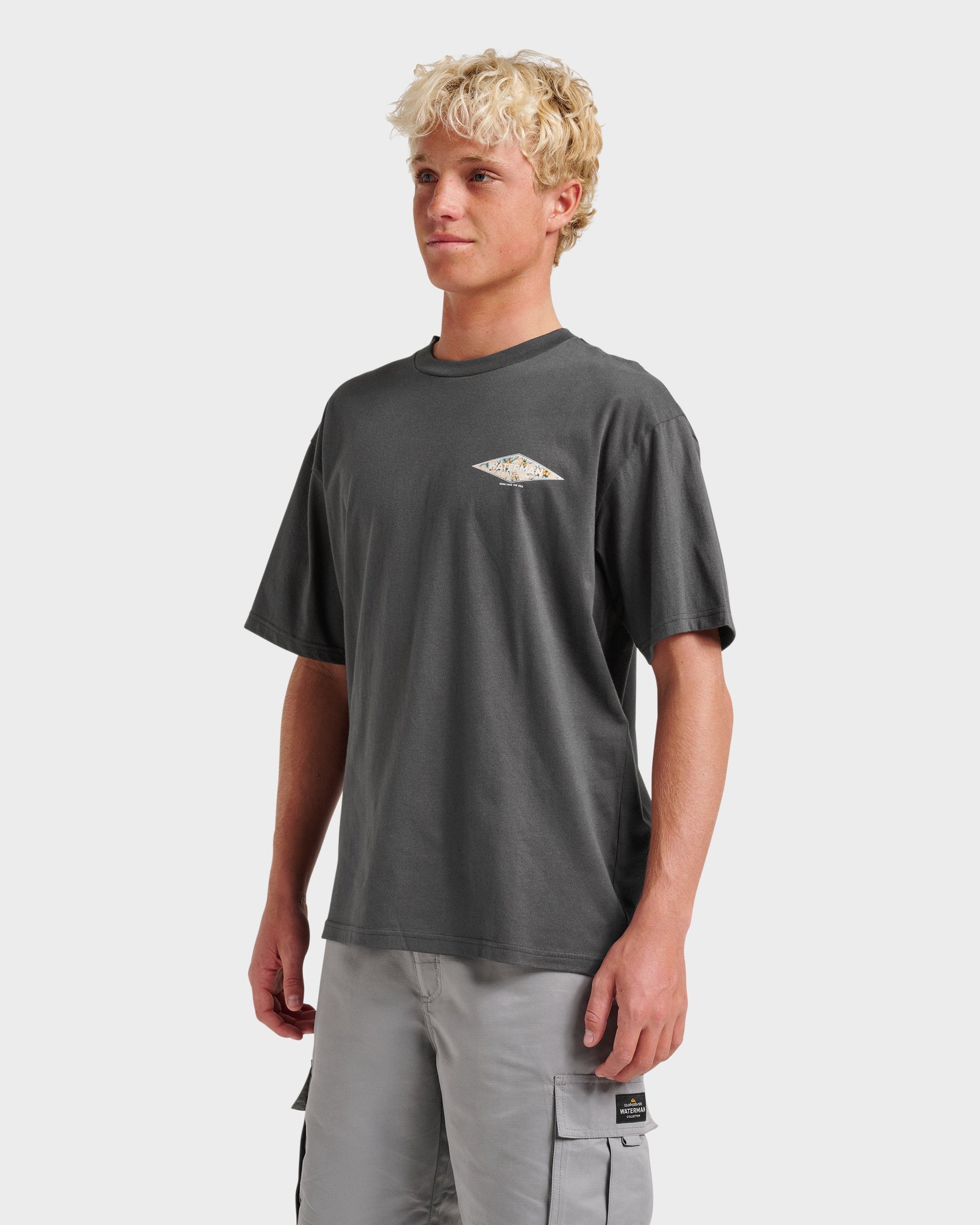 Waterman Diamond Classic T-shirt - Phantom - Quick Silver