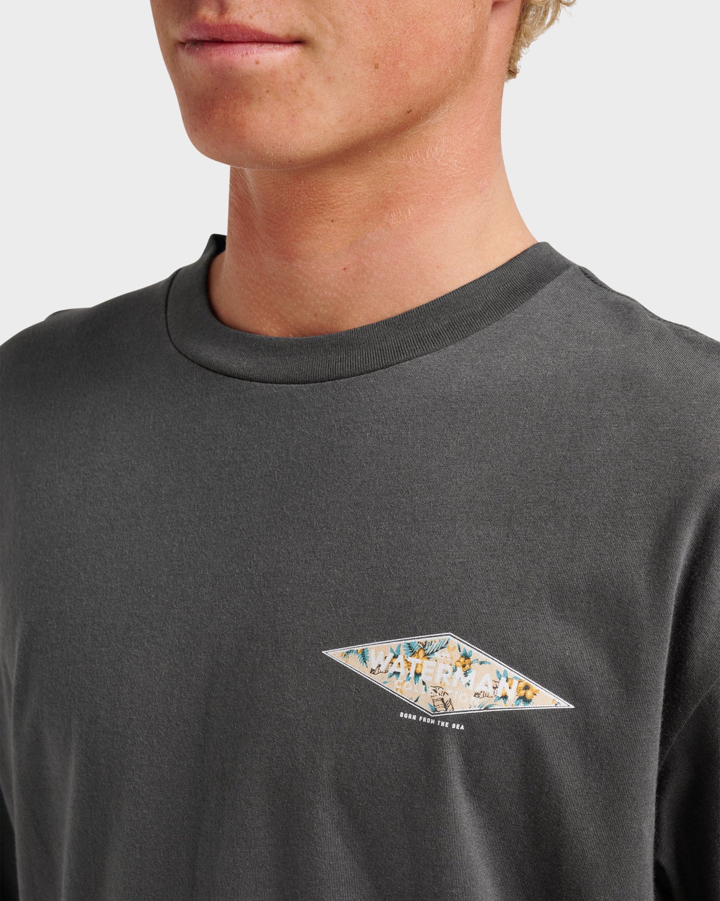 Waterman Diamond Classic T-shirt - Phantom - Quick Silver