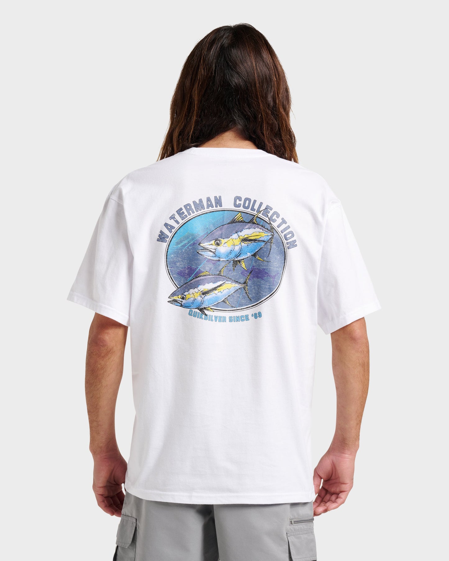 Waterman Double Ahi Classic T-shirt - White - Quick Silver