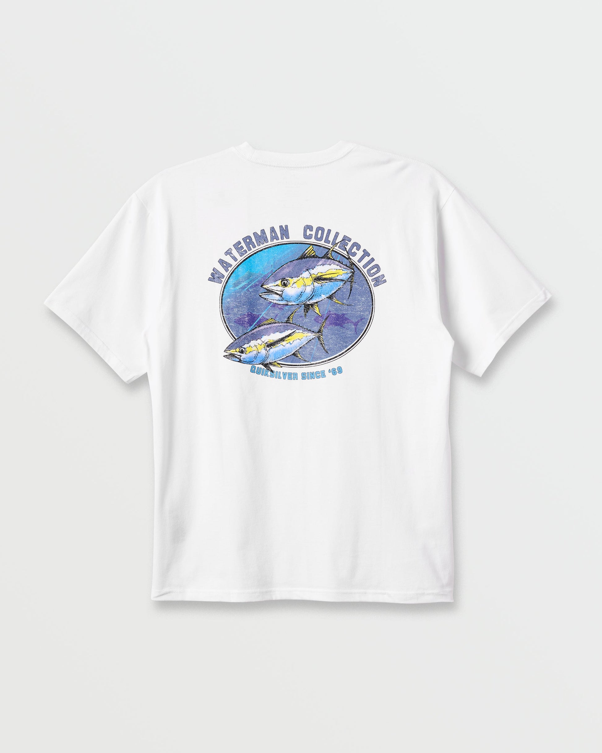 Waterman Double Ahi Classic T-shirt - White - Quick Silver