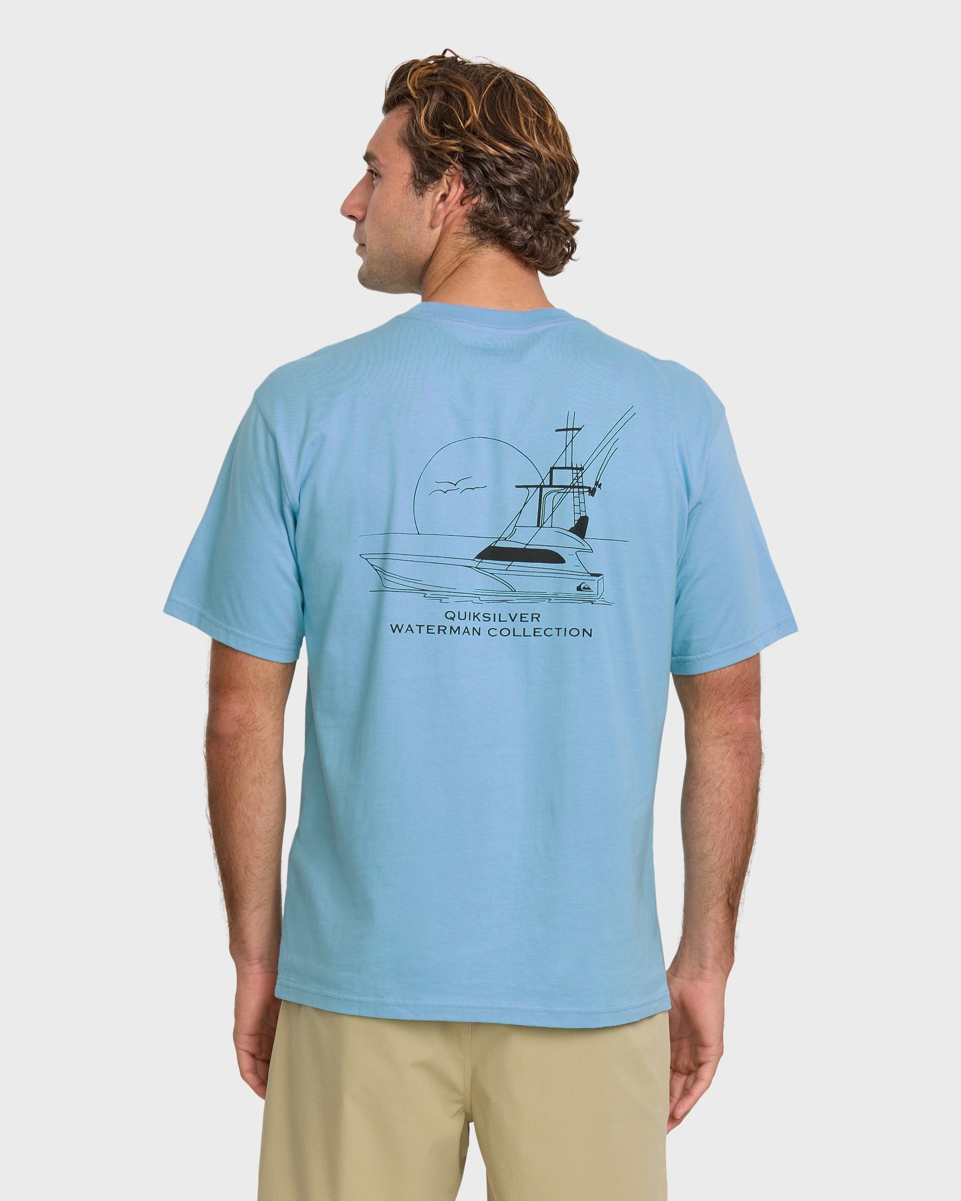 Waterman Fishing Trip Classic T-shirt - Cali Blue - Quick Silver