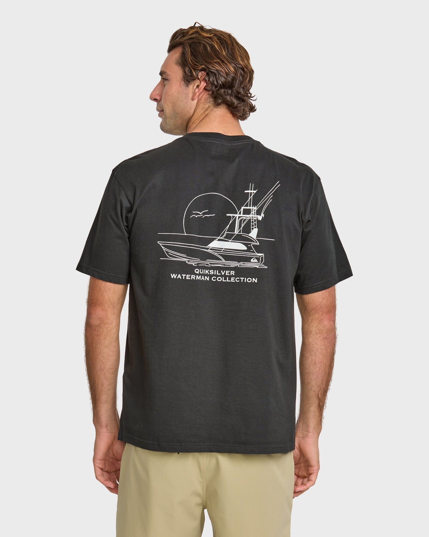 Waterman Fishing Trip Classic T-shirt - Phantom - Quick Silver