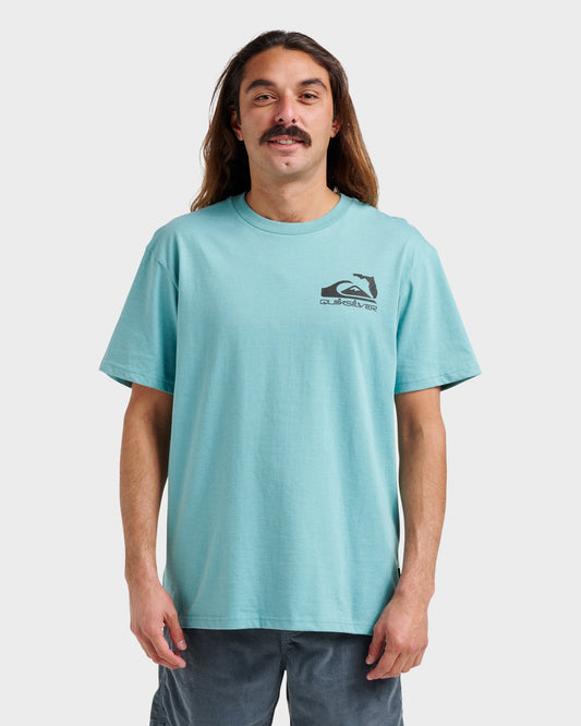 Fl Florida Lookout Point Classic T-shirt - Dusty Turquoise Heather - Quick Silver