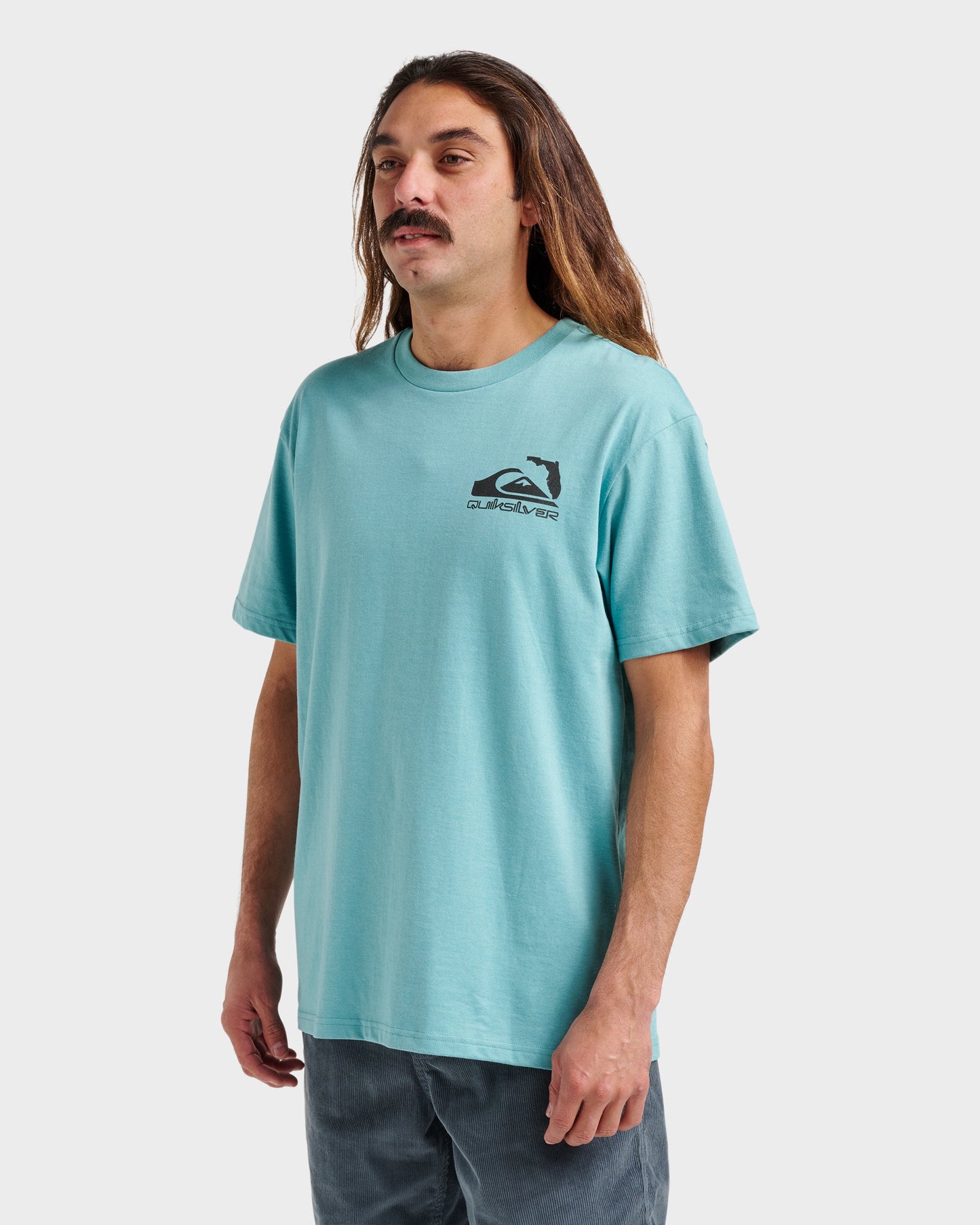 Fl Florida Lookout Point Classic T-shirt - Dusty Turquoise Heather - Quick Silver