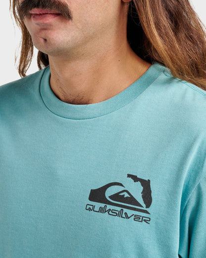 Fl Florida Lookout Point Classic T-shirt - Dusty Turquoise Heather - Quick Silver