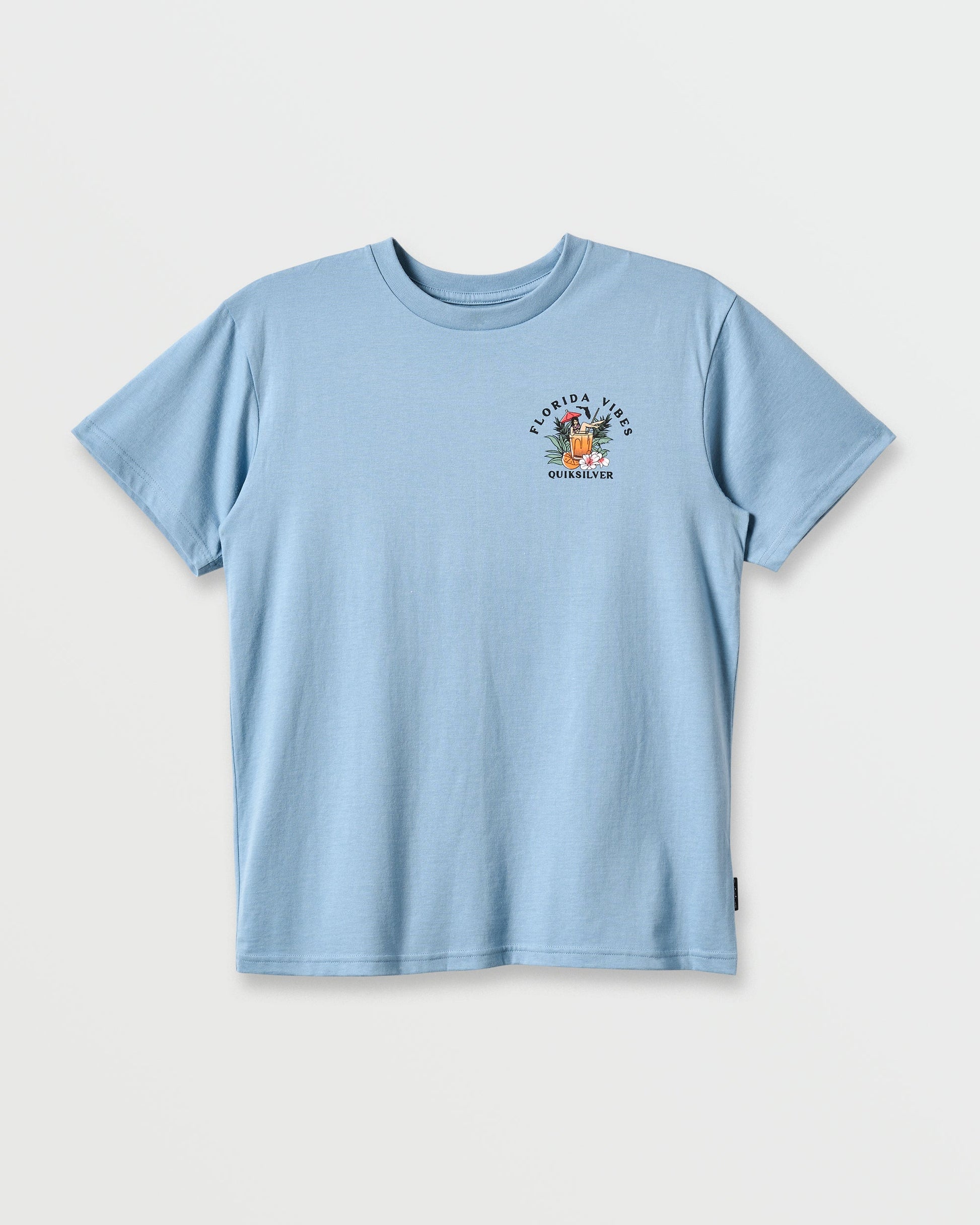 Fl Florida Vibes Classic T-shirt - Ashley Blue Heather - Quick Silver