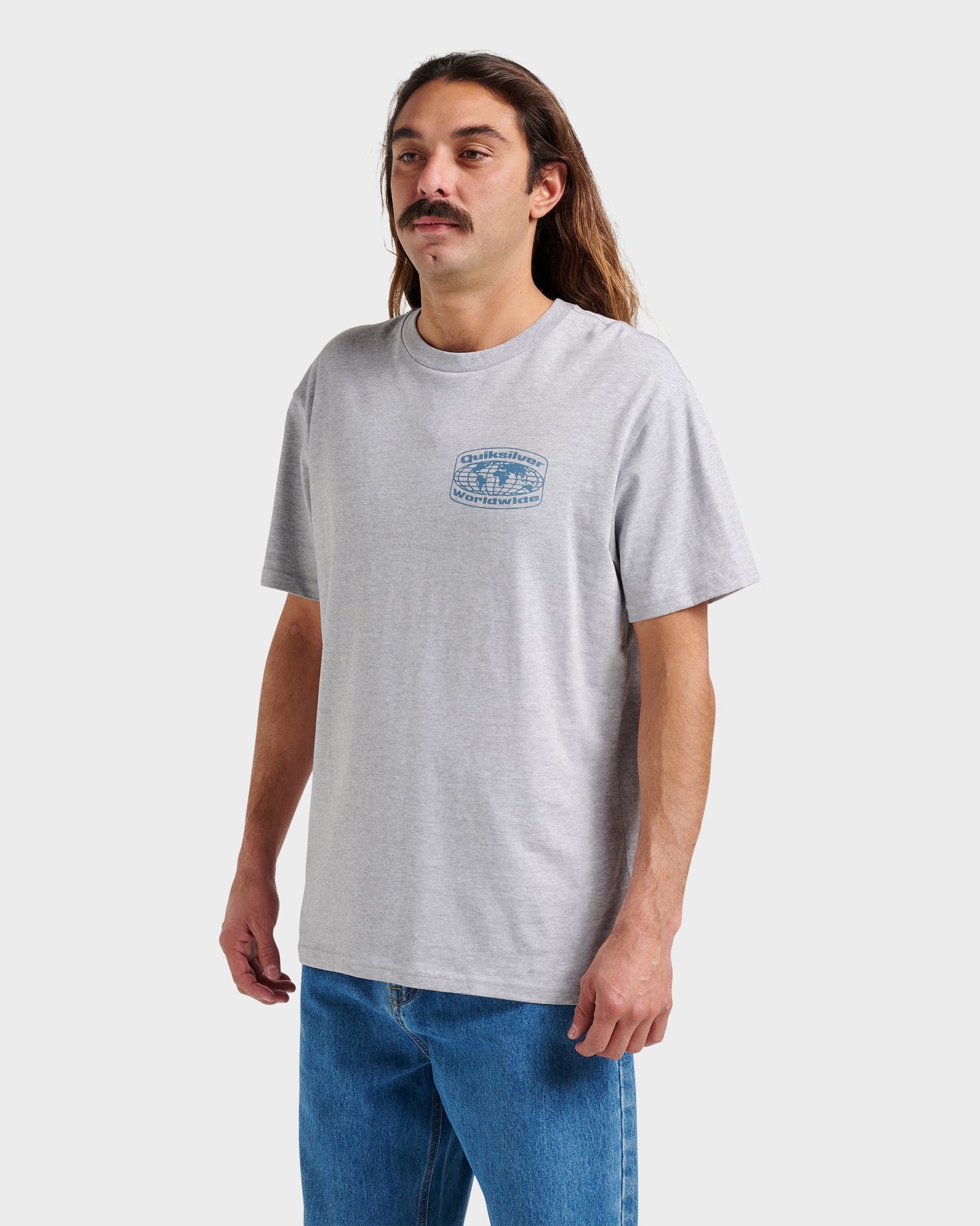 Global Local Classic T-shirt - Athletic Gray - Quick Silver