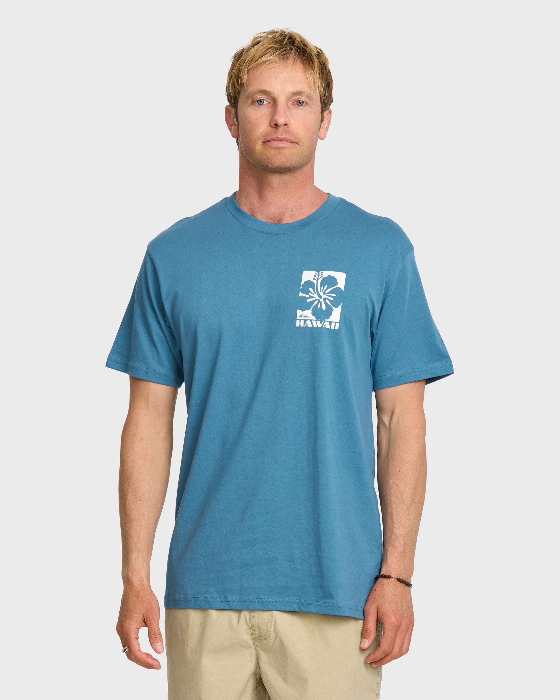 Hi Hibiscus Classic T-shirt - Copen Blue - Quick Silver