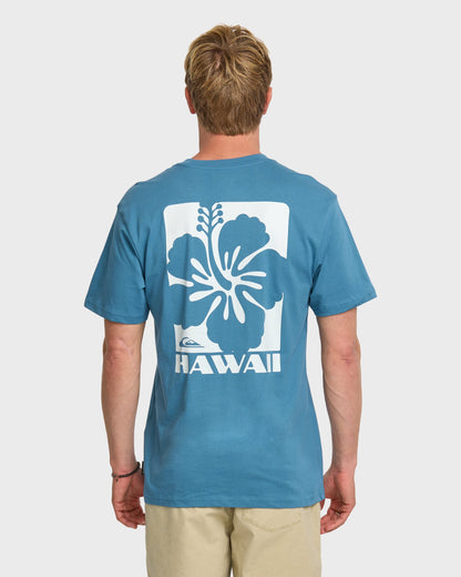 Hi Hibiscus Classic T-shirt - Copen Blue - Quick Silver