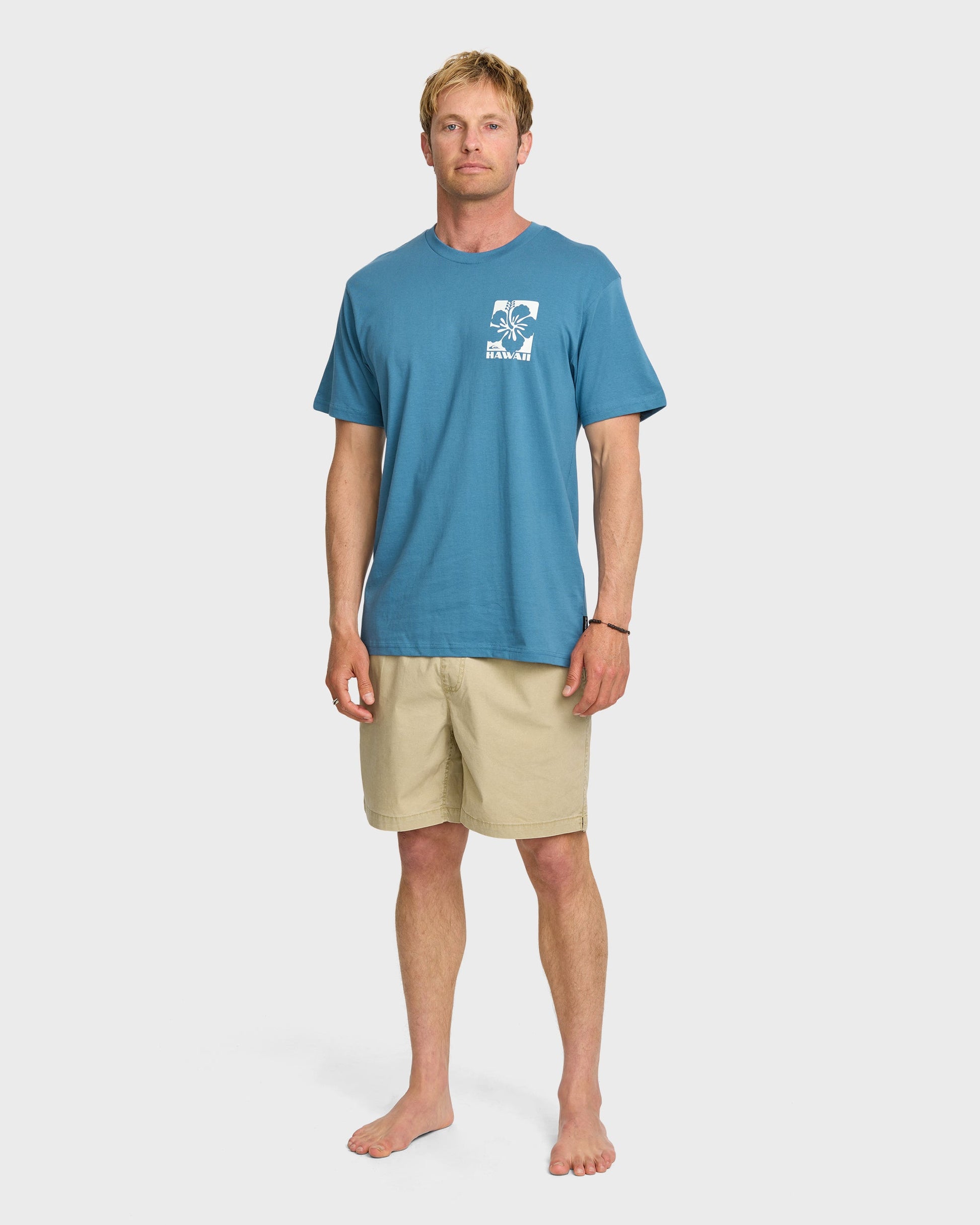 Hi Hibiscus Classic T-shirt - Copen Blue - Quick Silver