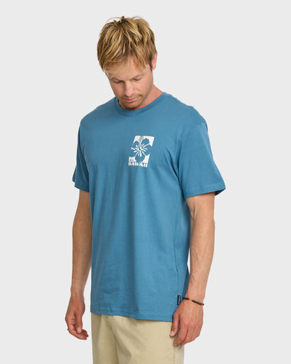 Hi Hibiscus Classic T-shirt - Copen Blue - Quick Silver