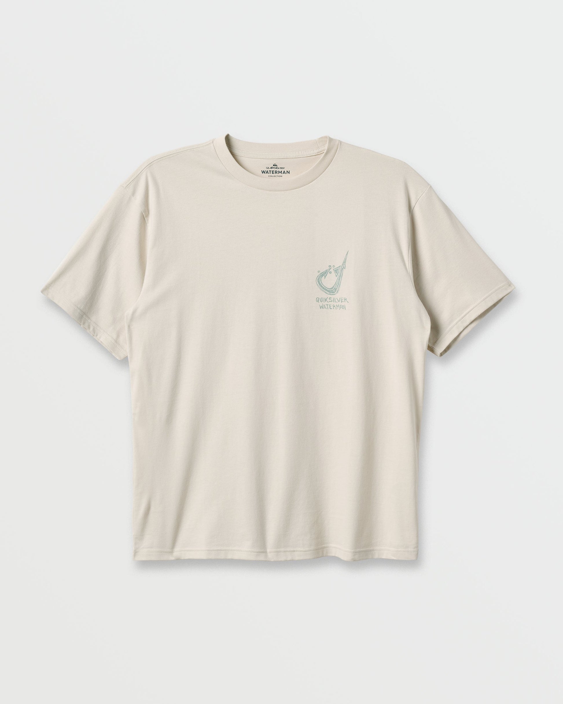Waterman Hooked On Classic T-shirt - Moonbeam - Quick Silver