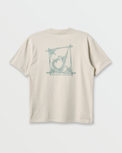 Waterman Hooked On Classic T-shirt - Moonbeam - Quick Silver