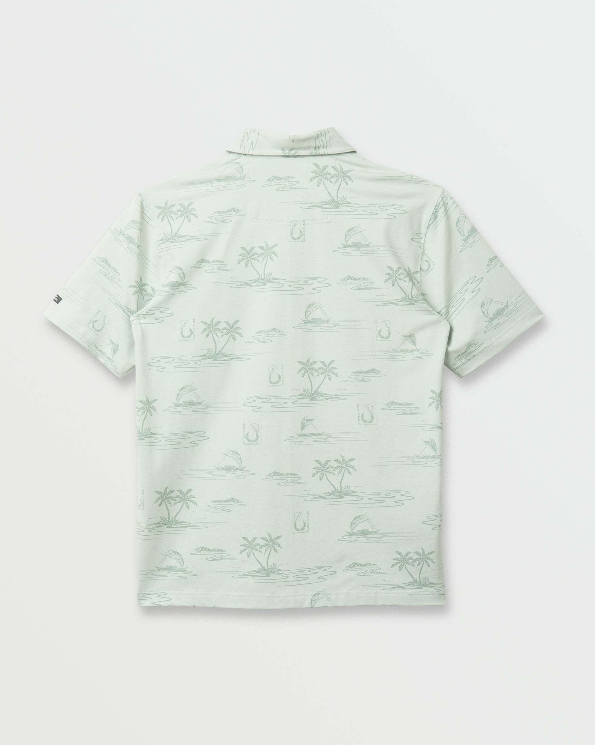 Waterman Island Daze Polo T-Shirt - Smoke Heahter - Quick Silver