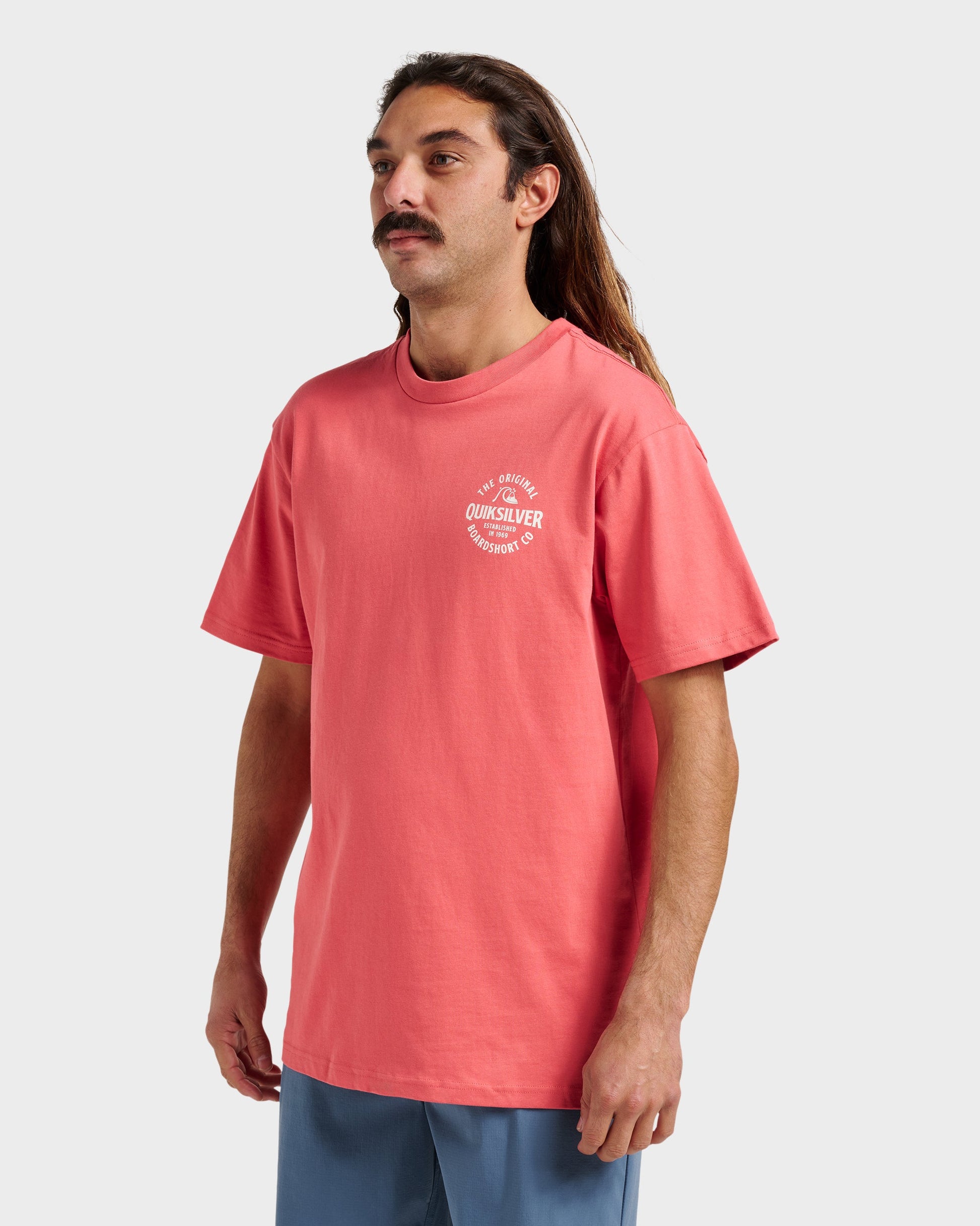 Locked Up Classic T-shirt - Mineral Red - Quick Silver