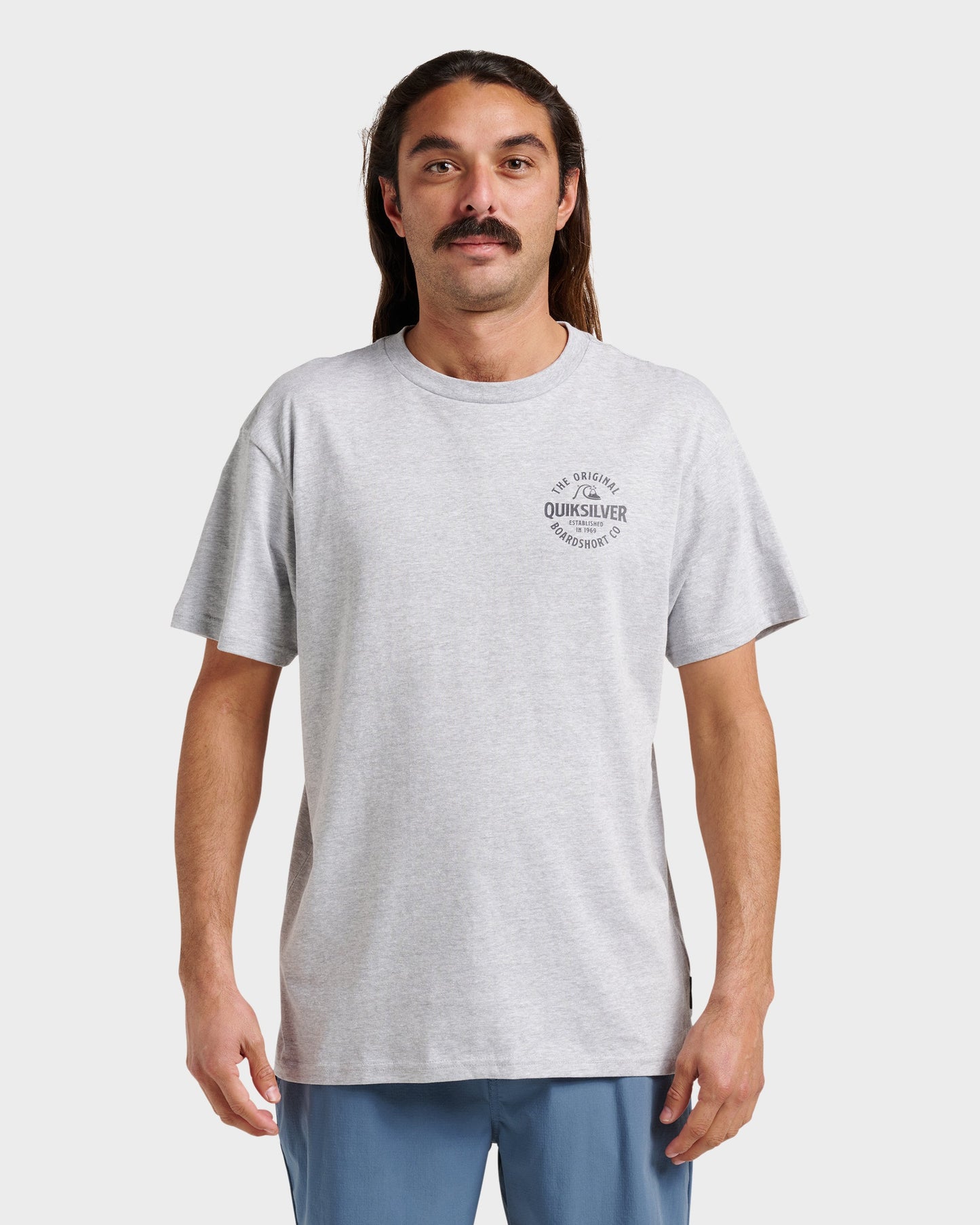 Locked Up Classic T-shirt - Athletic Gray - Quick Silver