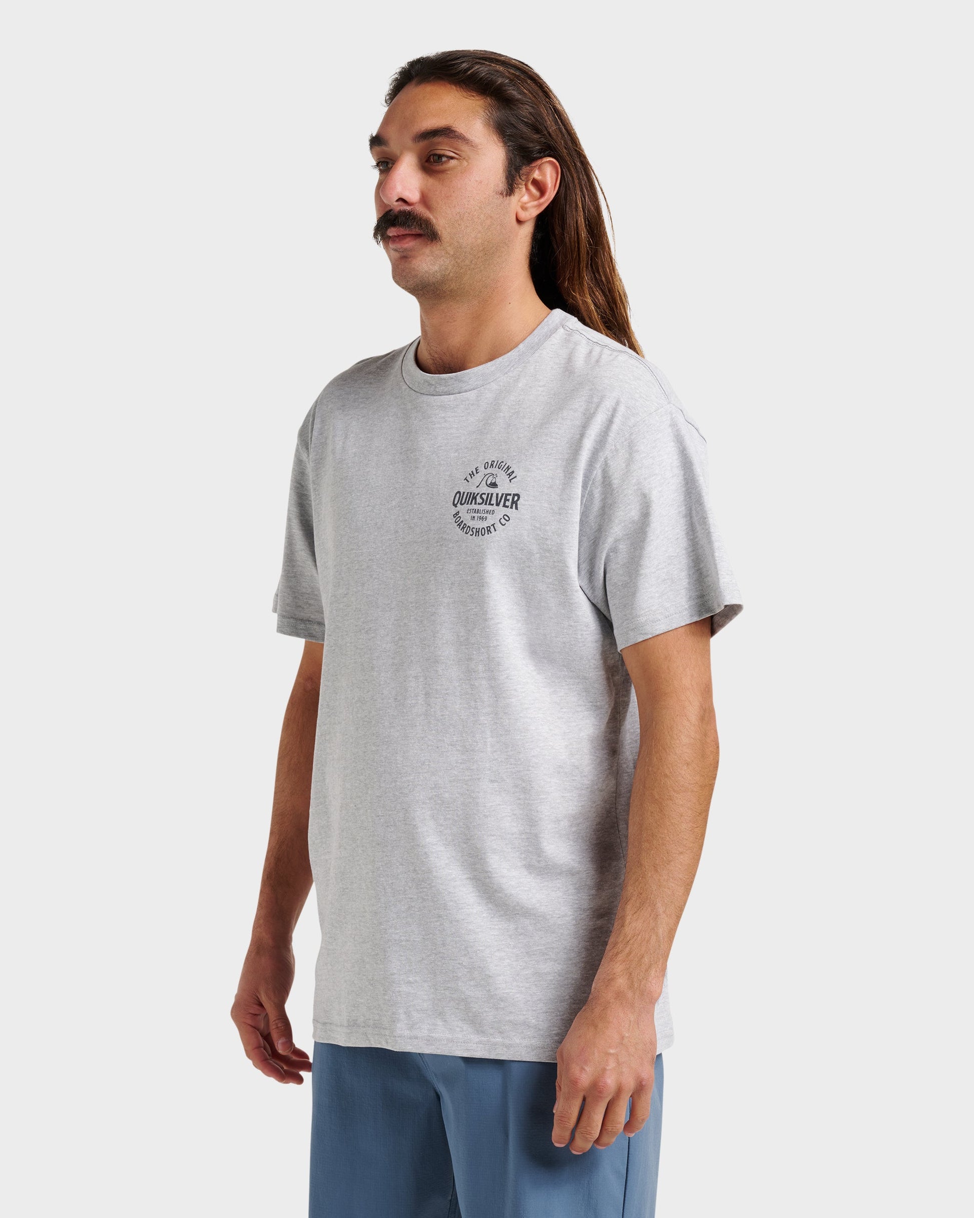Locked Up Classic T-shirt - Athletic Gray - Quick Silver