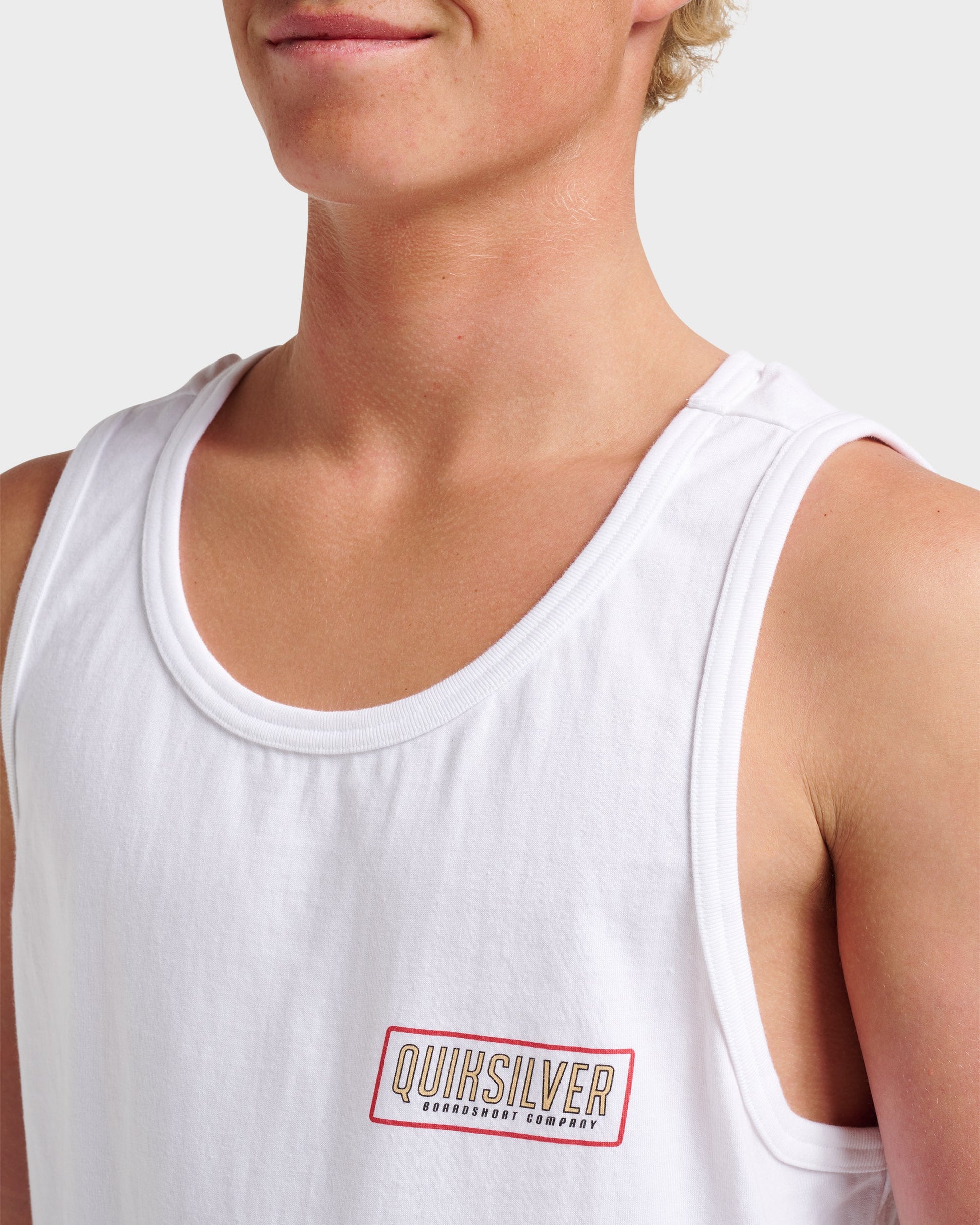 Octo Lock Tank - White - Quick Silver