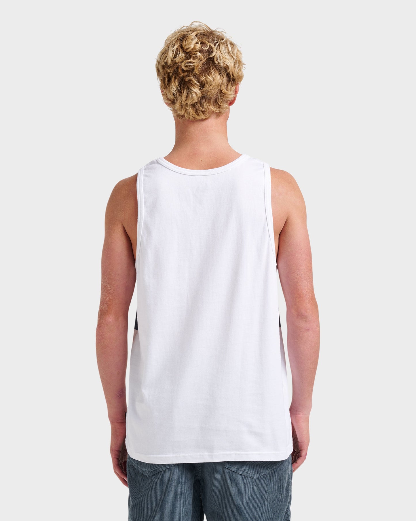 Og Stripe Tank - White - Quick Silver