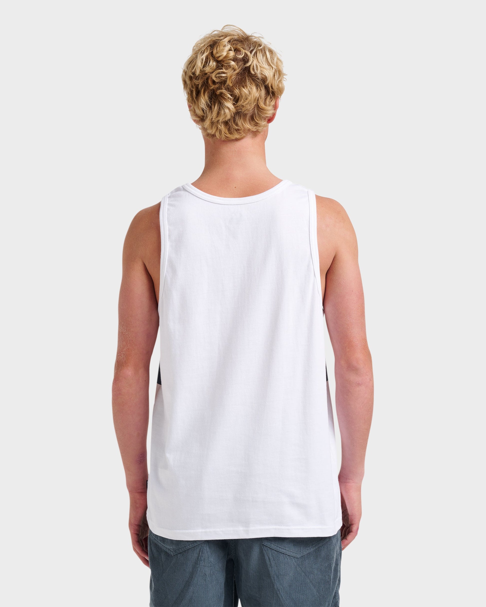 Og Stripe Tank - White - Quick Silver