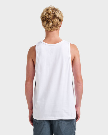 Og Stripe Tank - White - Quick Silver