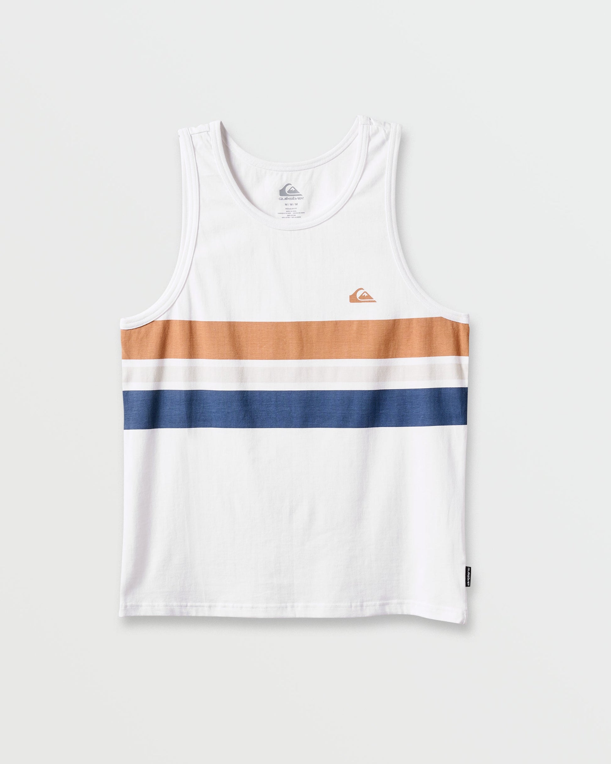 Og Stripe Tank - White - Quick Silver