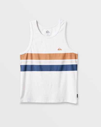 Og Stripe Tank - White - Quick Silver