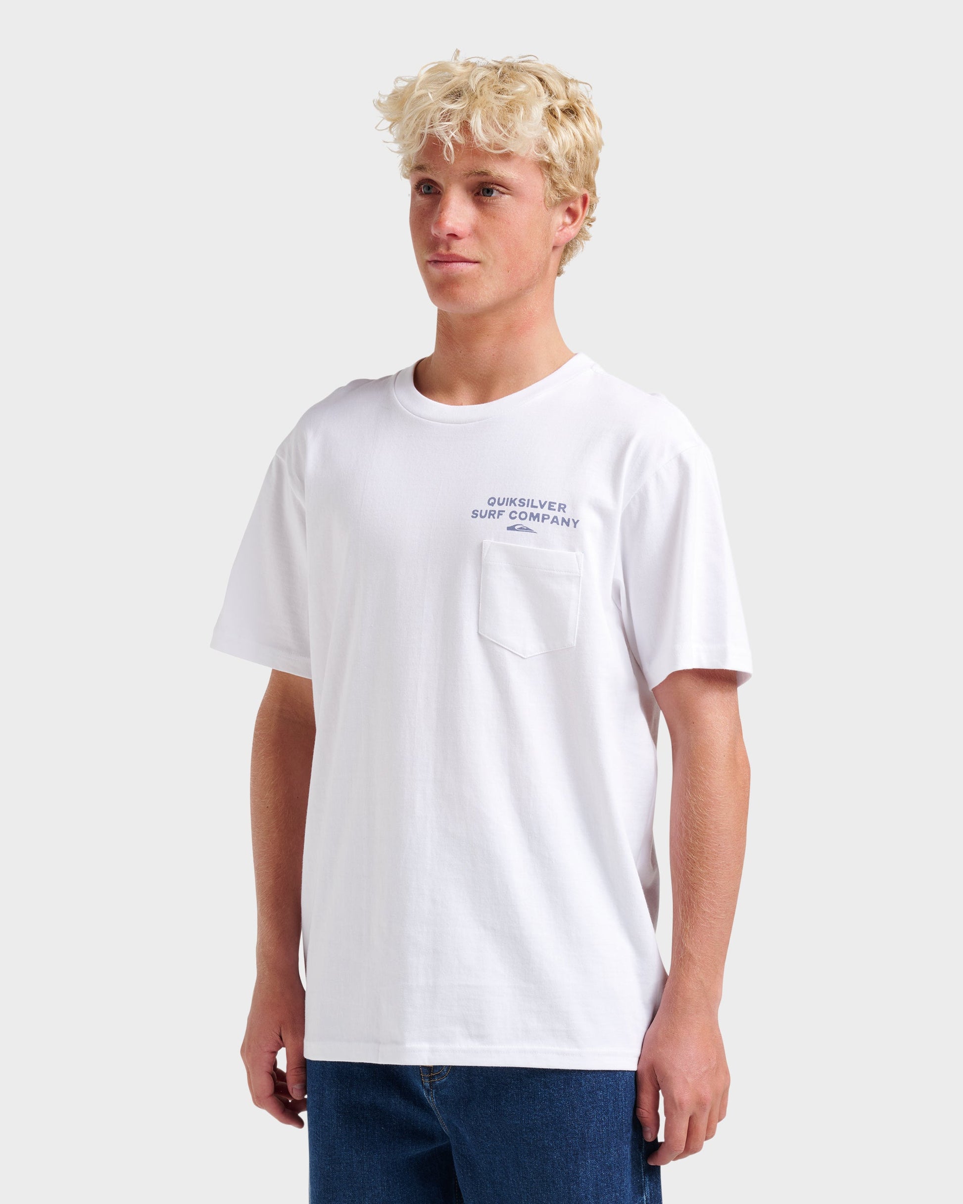 Qs Surf Company Classic T-shirt - White - Quick Silver