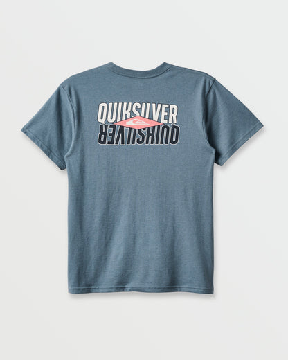 Ride Side Up Classic T-shirt - China Blue Heather - Quick Silver