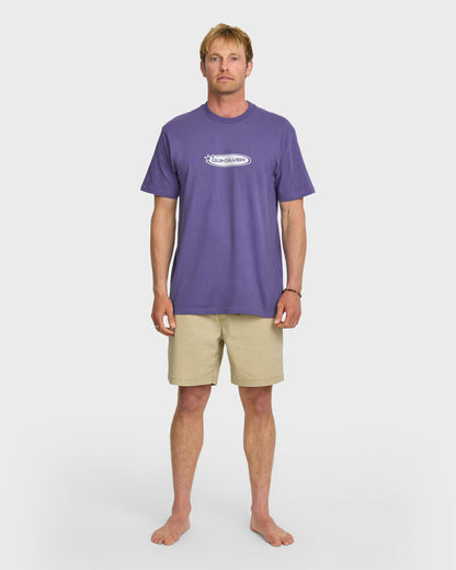 Star Crawler Heavy Weight T-shirt - Monarch Purple - Quick Silver
