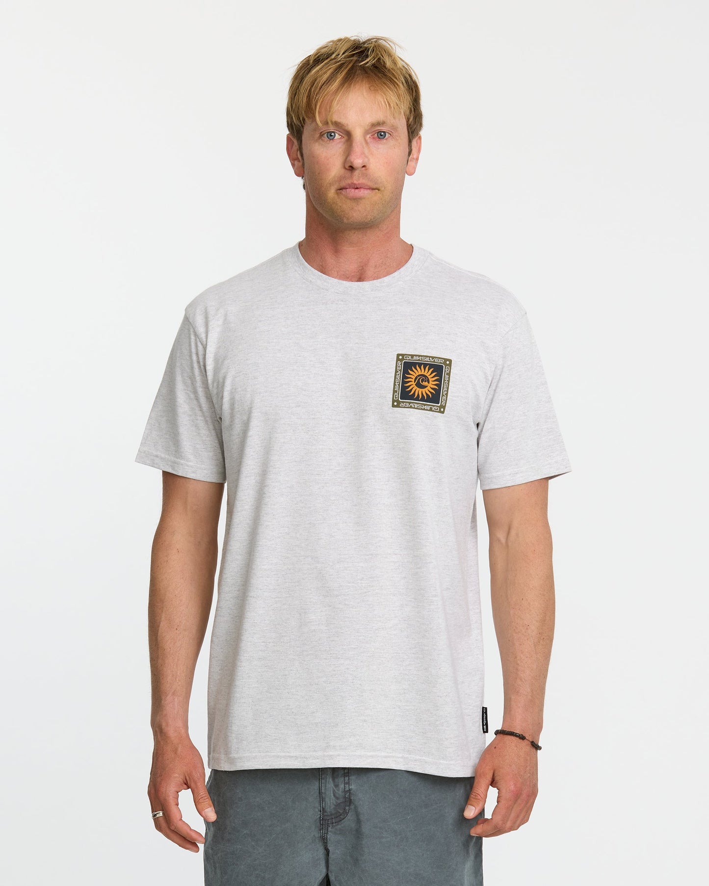 Sun Roots Organic Heather T-Shirt - Charcoal Heather - Quick Silver