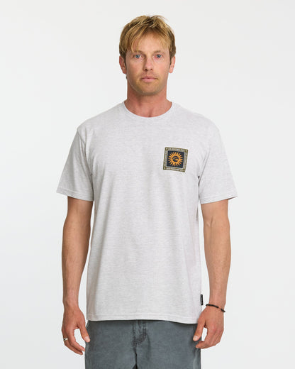 Sun Roots Organic Heather T-Shirt - Charcoal Heather - Quick Silver