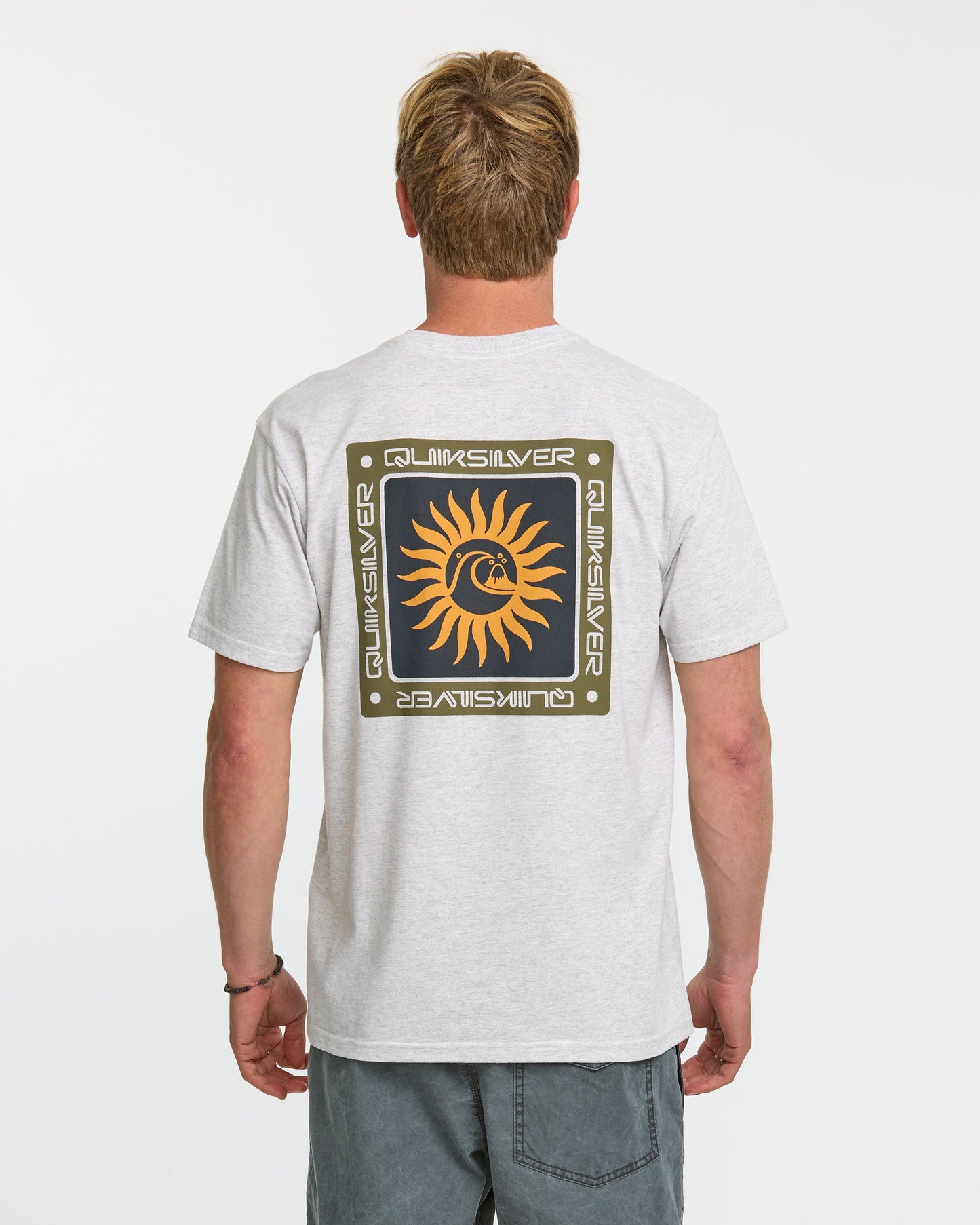 Sun Roots Organic Heather T-Shirt - Charcoal Heather - Quick Silver