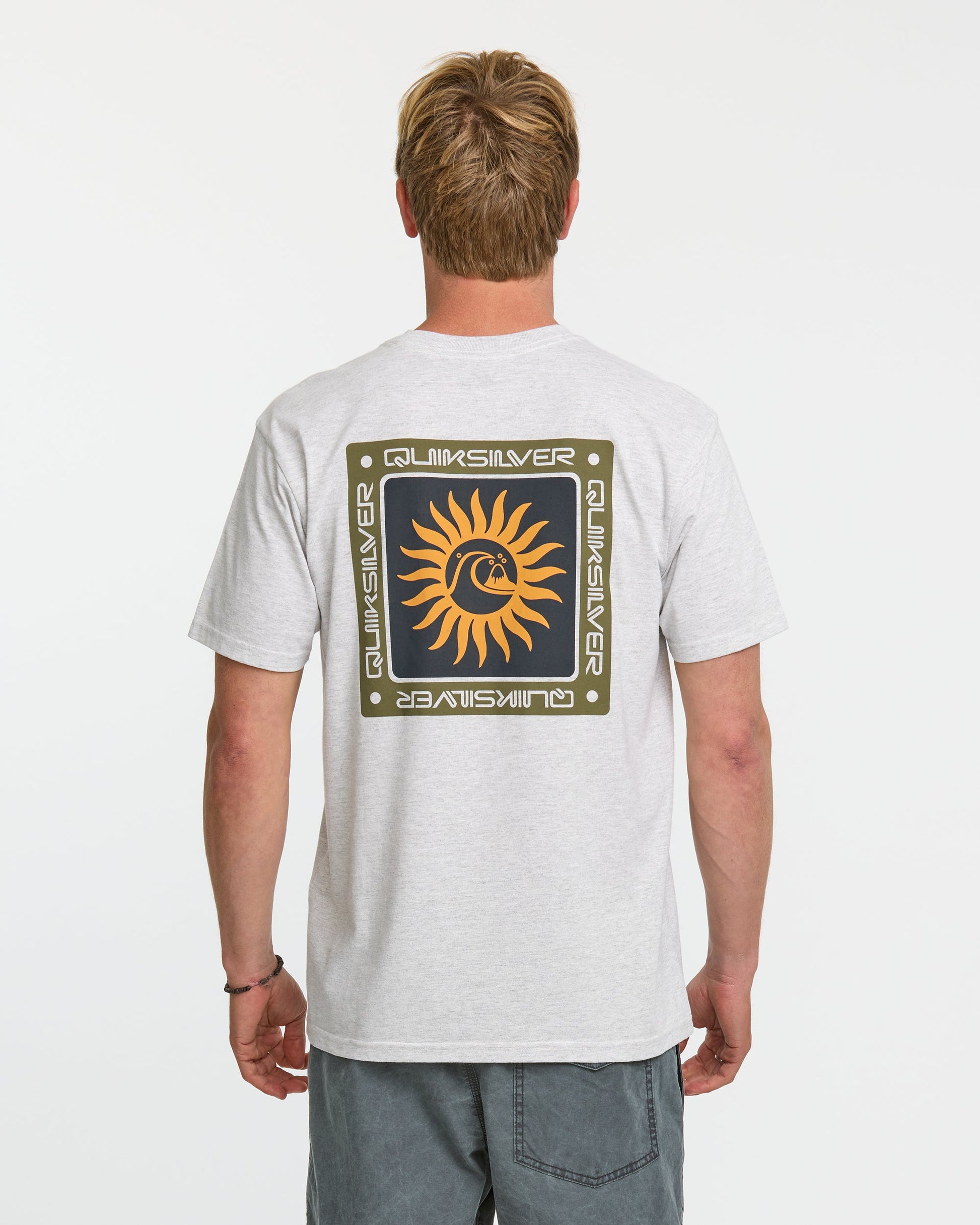 Sun Roots Organic Heather T-Shirt - Charcoal Heather - Quick Silver