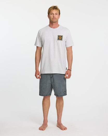 Sun Roots Organic Heather T-Shirt - Charcoal Heather - Quick Silver