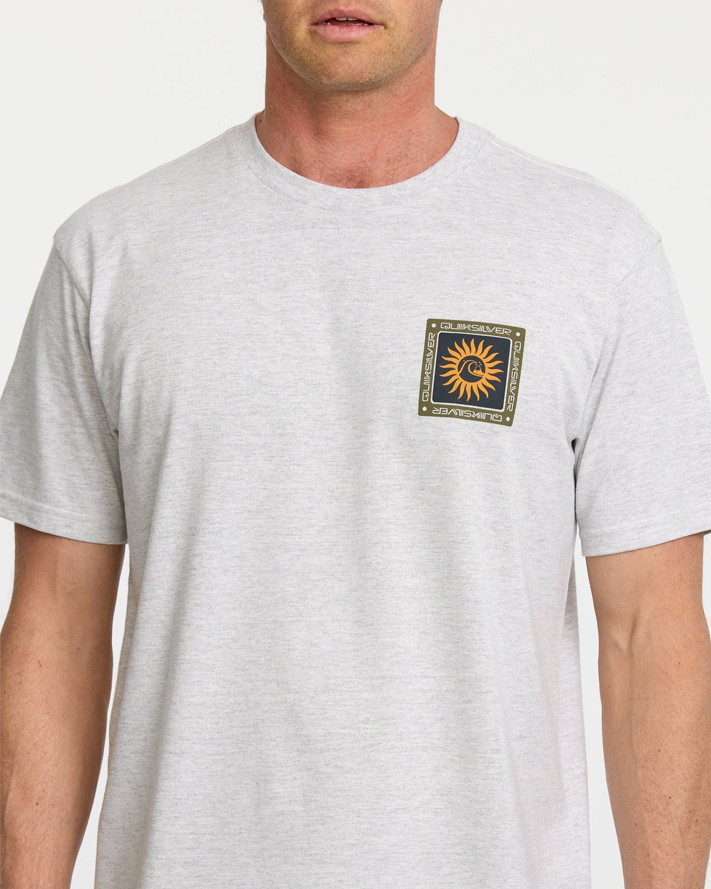 Sun Roots Organic Heather T-Shirt - Charcoal Heather - Quick Silver